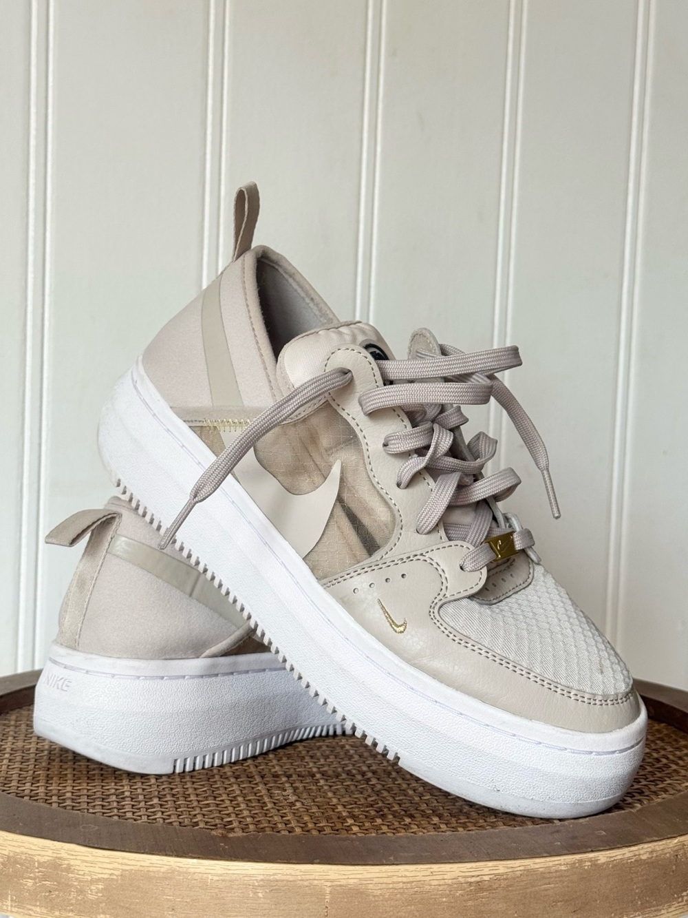 Nike Court Vision Alta Platform Sneakers (Style CW6536-200) Women’s Size 9